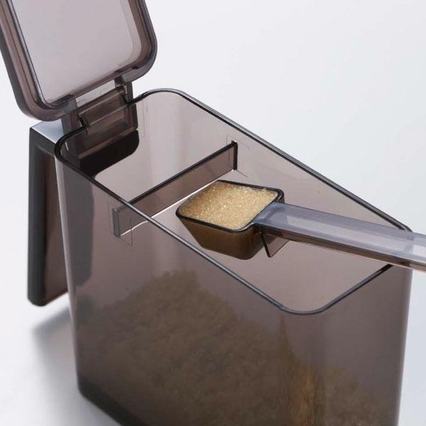 tower 調味料入れ おしゃれ 塩 砂糖 四角 シンプル スプーン付き