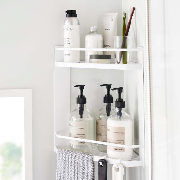 tower バスラック おしゃれ 浴室 お風呂 収納ラック マグネット