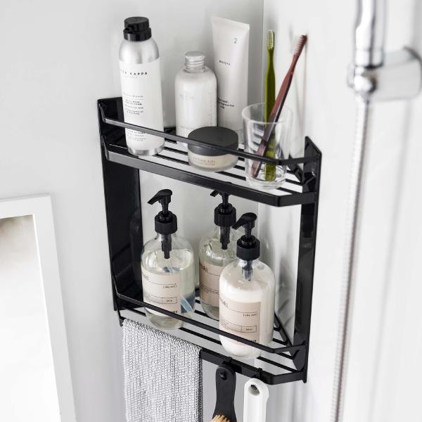 tower バスラック おしゃれ 浴室 お風呂 収納ラック マグネット