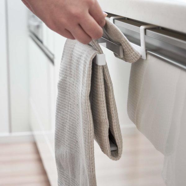 tower タオルハンガー おしゃれ 壁付け 洗面所 タオル掛け 壁傷付け