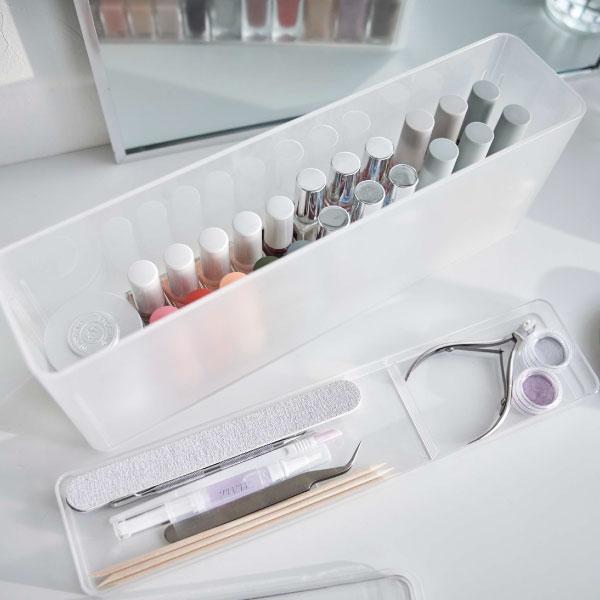 tower コスメボックス 大容量 おしゃれ マニキュア ネイルケア 収納