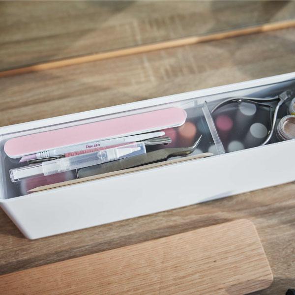 山崎実業 コスメボックス 大容量 おしゃれ 収納ボックス マニキュア