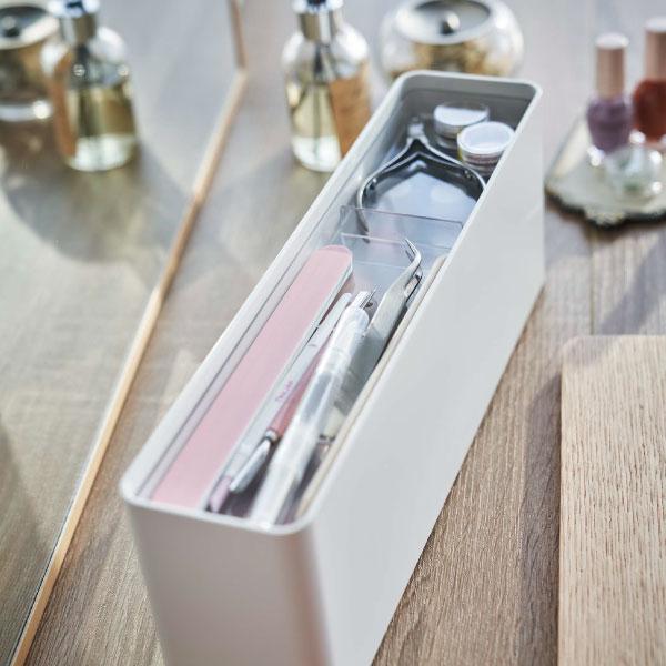 山崎実業 コスメボックス 大容量 おしゃれ 収納ボックス マニキュア