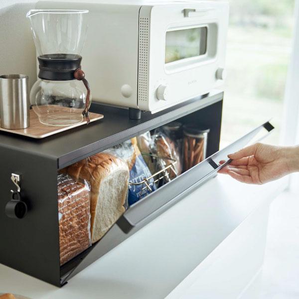 tower パンケース おしゃれ カウンター上 収納ボックス 食パン 調味料