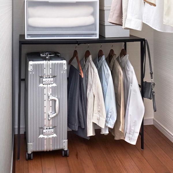 tower クローゼット収納 おしゃれ スチールラック 収納棚 スーツケース