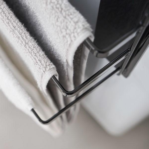 tower タオルハンガー おしゃれ 壁付け 洗面所 タオル掛け 壁傷付け