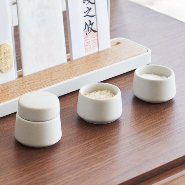 tower 神具セット おしゃれ 水玉 皿 陶器 白 ホワイト タワーシリーズ