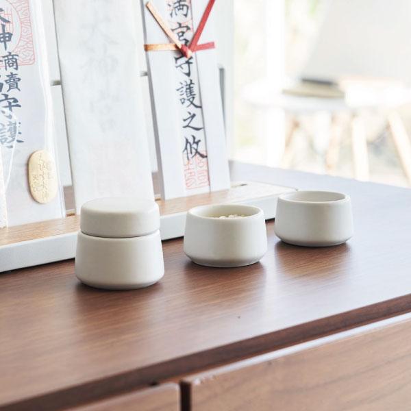 tower 神具セット おしゃれ 水玉 皿 陶器 白 ホワイト タワーシリーズ