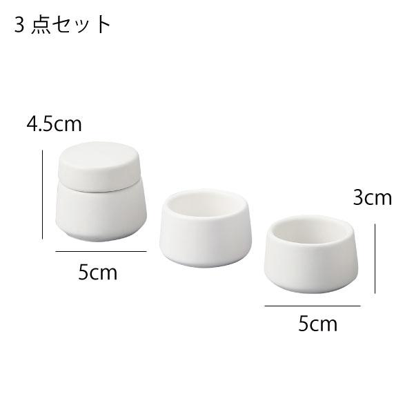 ホワイト顔形状置物3つセット tower 神具セット おしゃれ 水玉 皿 陶器 白 ホワイト タワーシリーズ