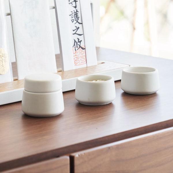 tower 神具セット おしゃれ 水玉 皿 陶器 白 ホワイト タワーシリーズ