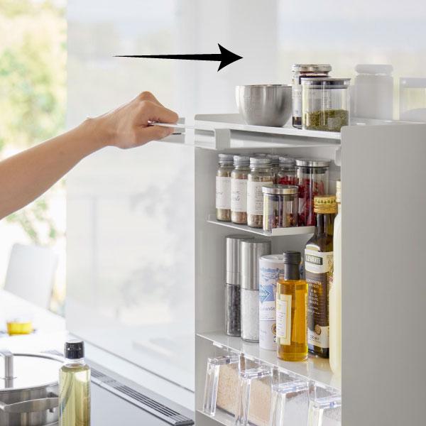 tower 調味料ラック おしゃれ スリム 2段 スパイスラック