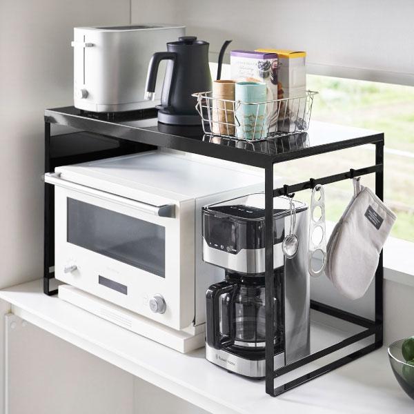 tower レンジラック おしゃれ 食器棚 レンジ台 キッチン棚