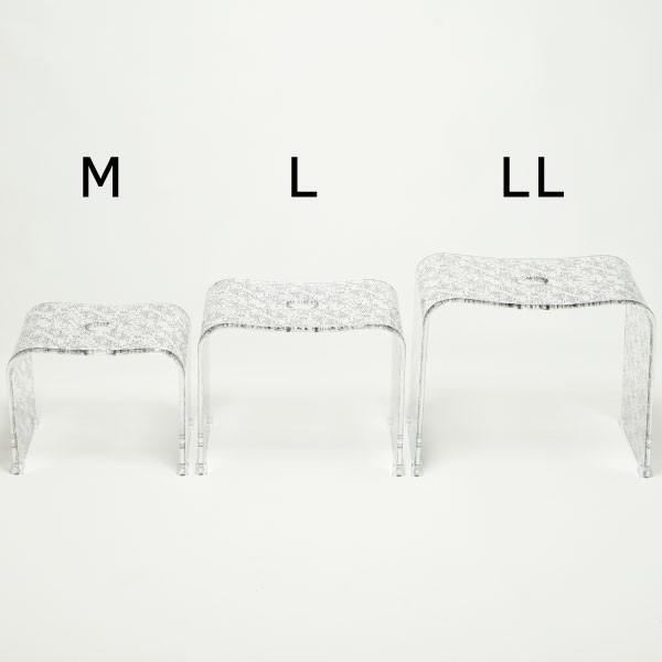 新品◎ アクリル　バスチェア　クリアローズ　L センコー　お風呂　椅子 センコー バスチェア アクリル クリア おしゃれ バスチェアー お