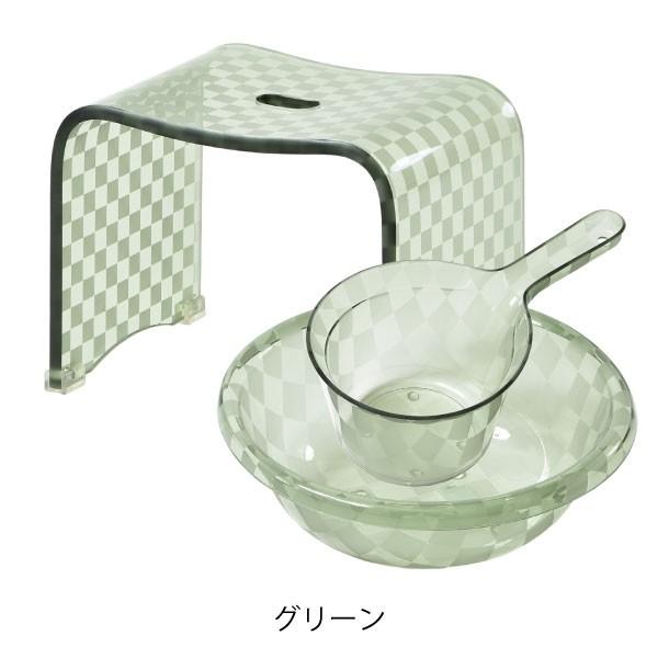 センコー バスチェアセット アクリル クリア おしゃれ バスチェアー お