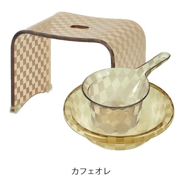 センコー バスチェアセット アクリル クリア おしゃれ バスチェアー お