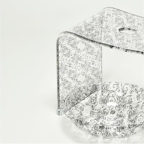 センコー バスチェア アクリル クリア おしゃれ バスチェアー お風呂