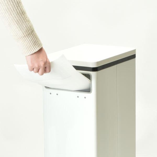 お1人様1点限り ゴミ箱 おしゃれ リビング スチール 角型 縦型 日本製 オフィス ダストボックス ごみ箱 モノトーン雑貨 インテリア雑貨 ぶんぶく テーブルトラッシュ 袋止め付き Roadmapforth Org