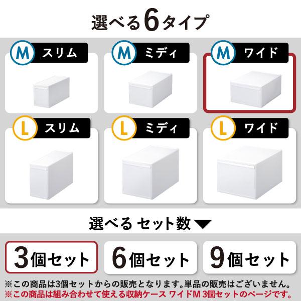 Like-it（ライクイット） 組み合わせて使える収納ケース ワイドM MOS