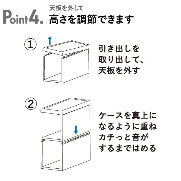 収納ボックス 収納ケース 衣類 引き出し クローゼット 組み合わせて使える収納ケース ワイドM MOS-06L 6個組 like-it ライクイット_12
