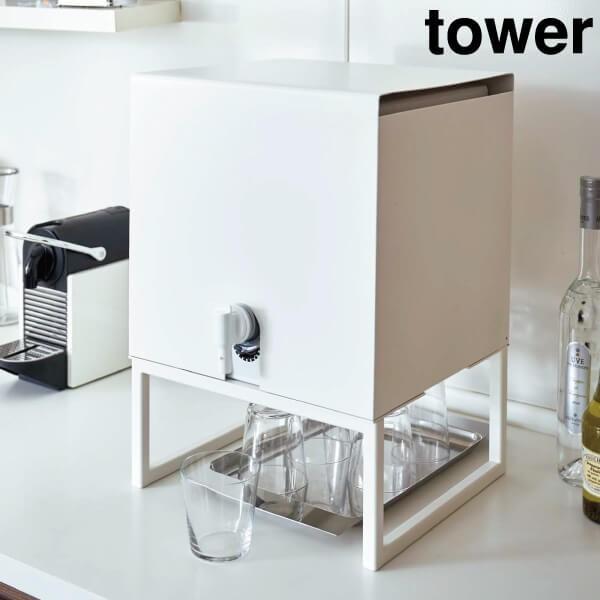 最新人気 ウォーターサーバースタンド 容器ごと 卓上 キッチン収納 おしゃれ 水 ワイン 日本酒 紙パック 白 ホワイト バッグインボックススタンド タワー 肌触りがいい Zoetalentsolutions Com