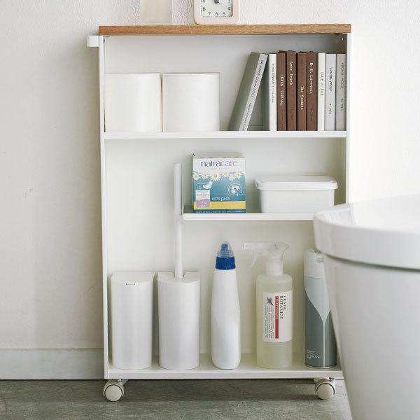 tower トイレ収納 おしゃれ スリム トイレラック 収納棚 幅13cm