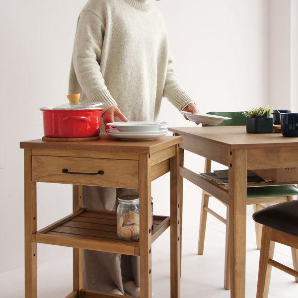 訳あり】IKEA 木製キッチンワゴン 引き出し付き 訳あり】IKEA