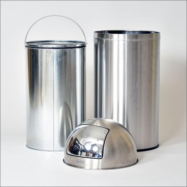PUSH FLAP WASTE BIN / ステンレスゴミ箱 PUSH FLAP WASTE BIN