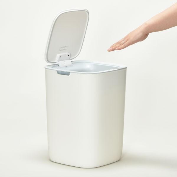 ゴミ箱 正規販売店 自動開閉 ふた付き 年保証 おしゃれ EKO モランディ プラスチックセンサービン 12L ホワイト
