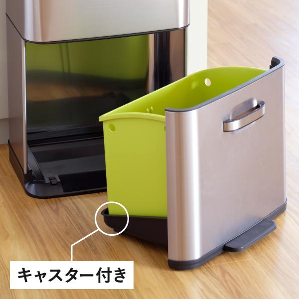 ゴミ箱 おしゃれ 分別 2段 自動開閉 スリム ダストボックス キッチン用 蓋付き フタ 生ゴミ リビング ペダル EKO イーケーオー ヒマラヤセンサービン 35L+25L_9
