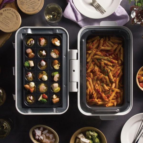 AINX トースター 2枚 おしゃれ ホットプレート 1台2役 たこ焼き器 鍋