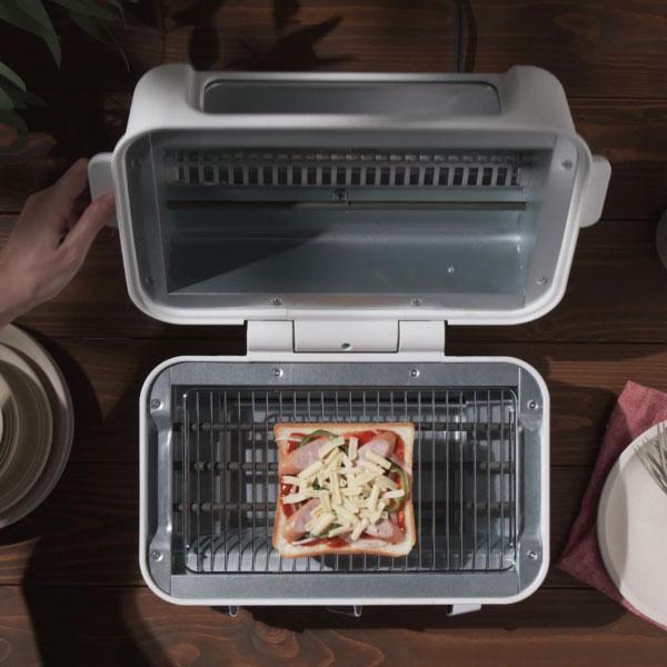 AINX トースター 2枚 おしゃれ ホットプレート 1台2役 たこ焼き器 鍋