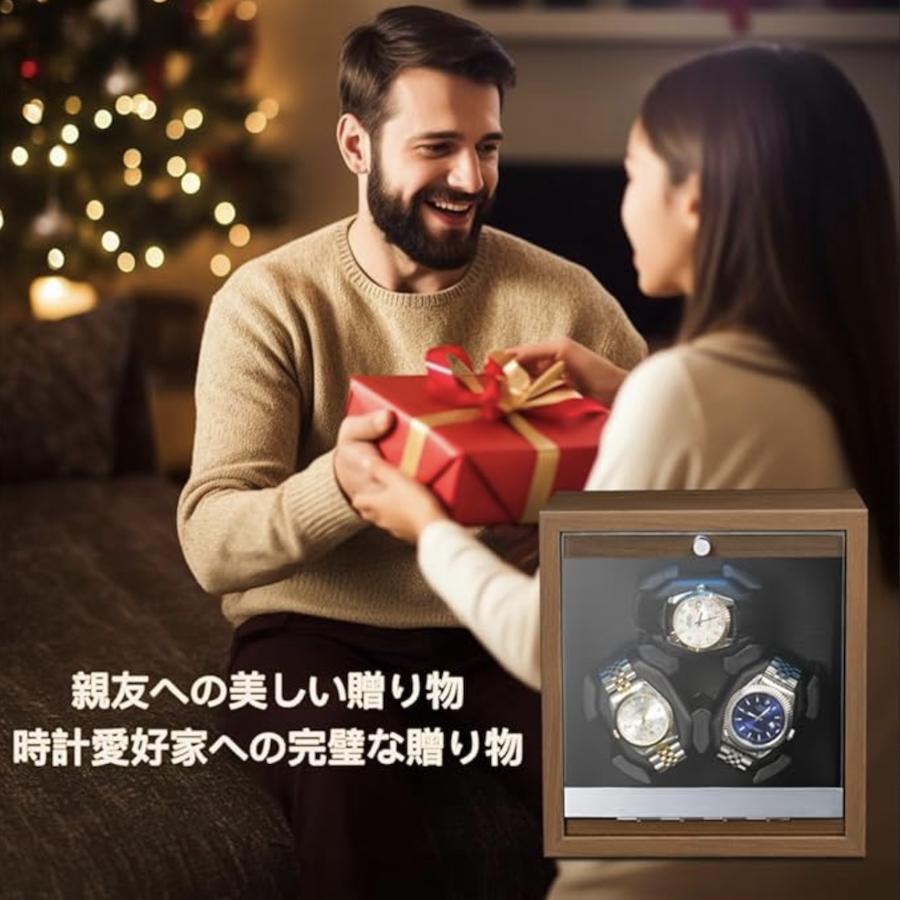 ワインディングマシーン 3本巻き 腕時計自動巻き器 マブチモーター