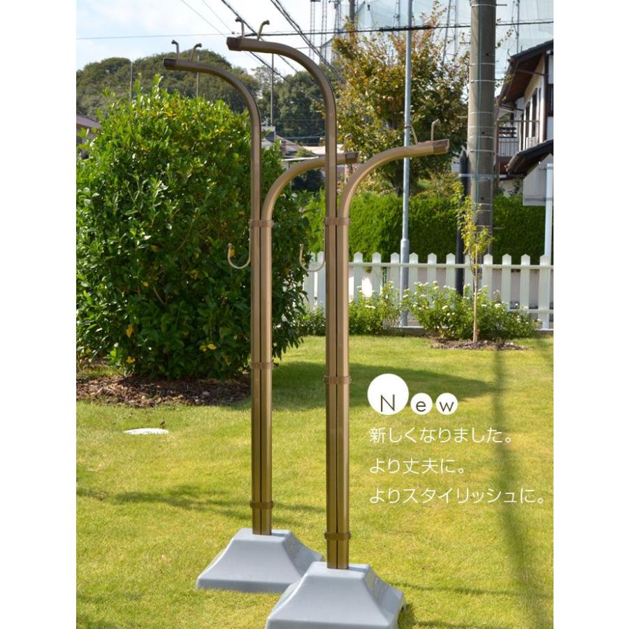 物干し台 Ib Y プラスチックカバー付き 物干し台 コンクリベース 屋外 洗濯台 物干しスタンド 錆びない 潮風に強い 庭 ベランダ おしゃれ Iby 物干し専門店きらら 通販 Yahoo ショッピング