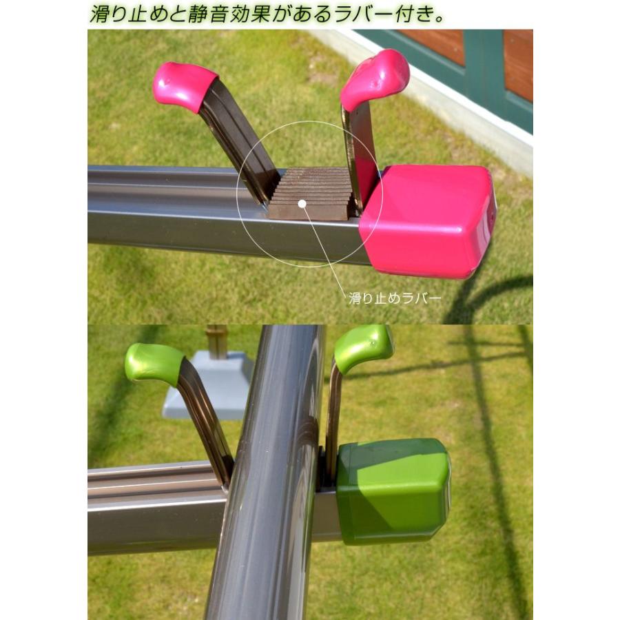 物干し台 IP-Y +プラスチックカバー付きコンクリベース 屋外 洗濯台 物干しスタンド 錆びない 潮風に強い 庭 ベランダ おしゃれ_4