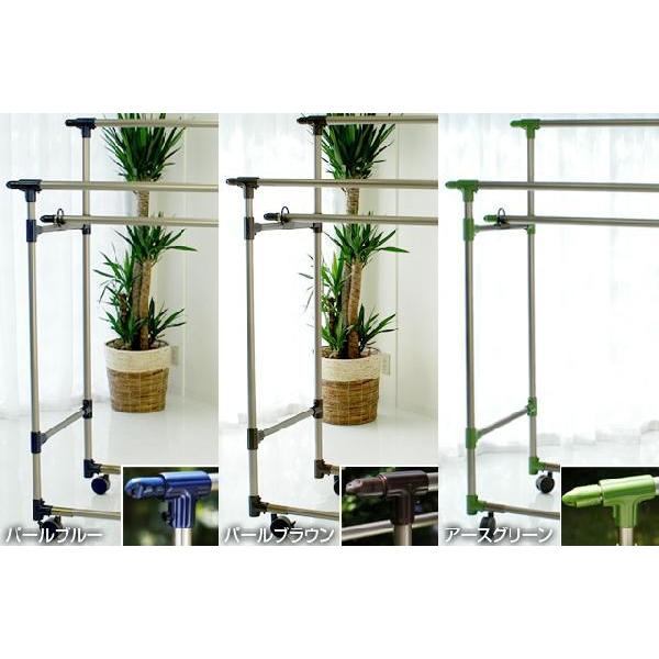 室内物干し台 KILALA 600-2000 きらら 中型 奥行き60cm 横幅200cm 室内 屋外 錆びない 多機能物干し ベランダ おしゃれ キャスター 便利 部屋干し