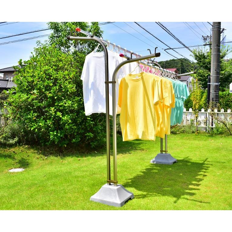 組み立て式 物干し竿 伸縮 3本セット(長さ1.6mから2.5mまで伸びる)シルバ色 錆ない 天井 竿受け 室内物干し ベランダ 部屋干し_4