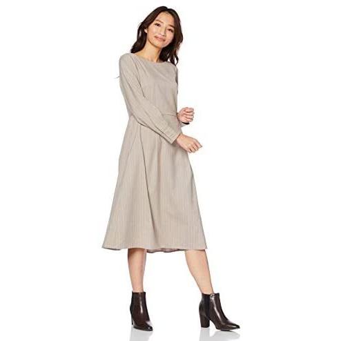 21公式店舗 ナチュラルビューティーベーシック ワンピース 洗える ストライプワンピース レディース ベージュベース S 新作saleセール30 Off Www Yalaphone Com