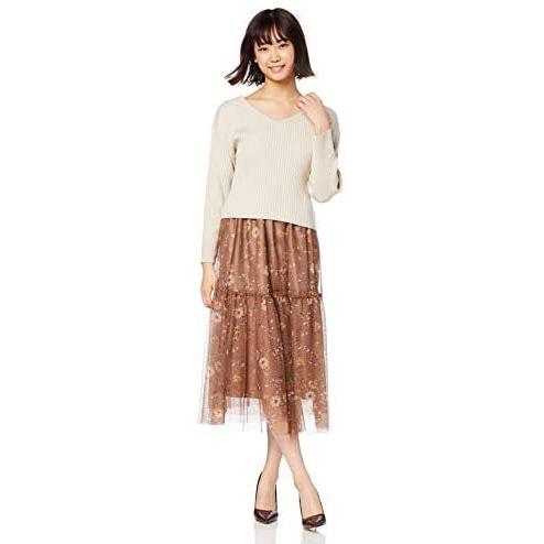 最安挑戦 レディース ニット フラワーチュールスカートセットワンピース ワンピース ジルスチュアート バイ ジル ホワイト Size Free ワンピース チュニック Fredvanamstel Com