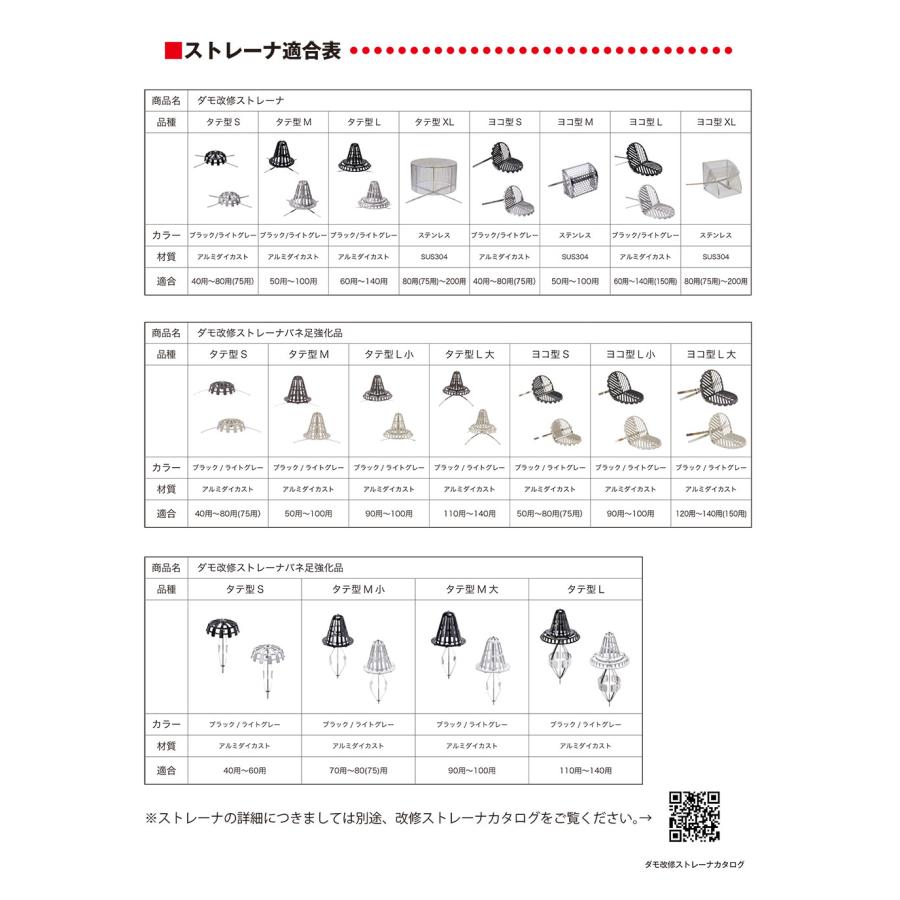 山装 ダモ角型鉛改修ドレンS（砂付）タテ型 200用 2個／箱_4