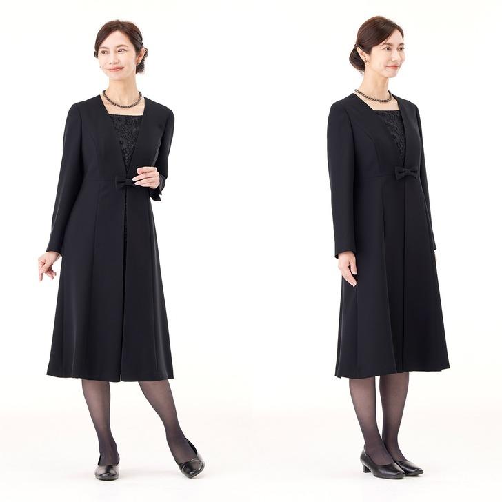 新品あり【120】べべ　冠婚葬祭　フォーマル　ワンピース　ジャケット　写真映え 楽天市場】喪服 レディース 前開き ロング丈 洗える ロング