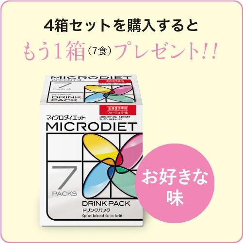 サニーヘルス マイクロダイエット ドリンク 7食 お好きな味4箱 & 1箱