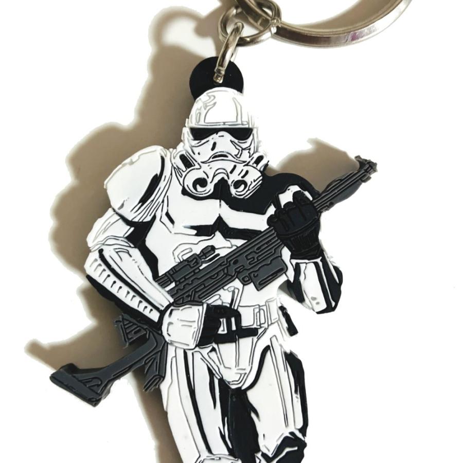 ストームトルーパー　キーホルダー　スターウォーズ ♧ 再入荷！【ブロックフィギュアキーホルダー☆ストーム