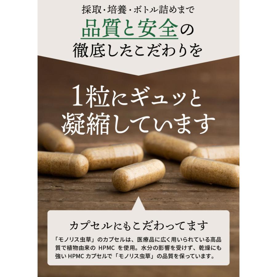 冬虫夏草 サプリ サプリメント 健康食品 日本産 シニア 免活 サポート 活力 の維持 妊活 持続力 キノコ モノリス虫草カプセル 送料無料 |  | 15