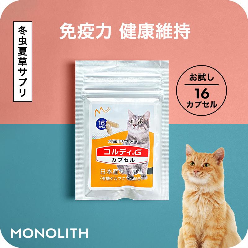 猫 サプリ ネコ サプリメント 猫用 ペット 免疫力 保つ アップ 健康維持 胃腸 老描 シニア 冬虫夏草 菌活 お試し <コルディカプセル>【 メール便送料無料】 :cordycp-cat:人とペットのサプリ専門店モノリス - 通販 - Yahoo!ショッピング 猫 サプリ ネコ サプリメント 猫用 ペット 免疫力 保つ アップ 健康維持 胃腸 老描 シニア 冬虫夏草 菌活 お試し <コルディカプセル>【 メール便送料無料】 :cordycp-cat:人とペットのサプリ専門店モノリス - 通販 - Yahoo!ショッピング