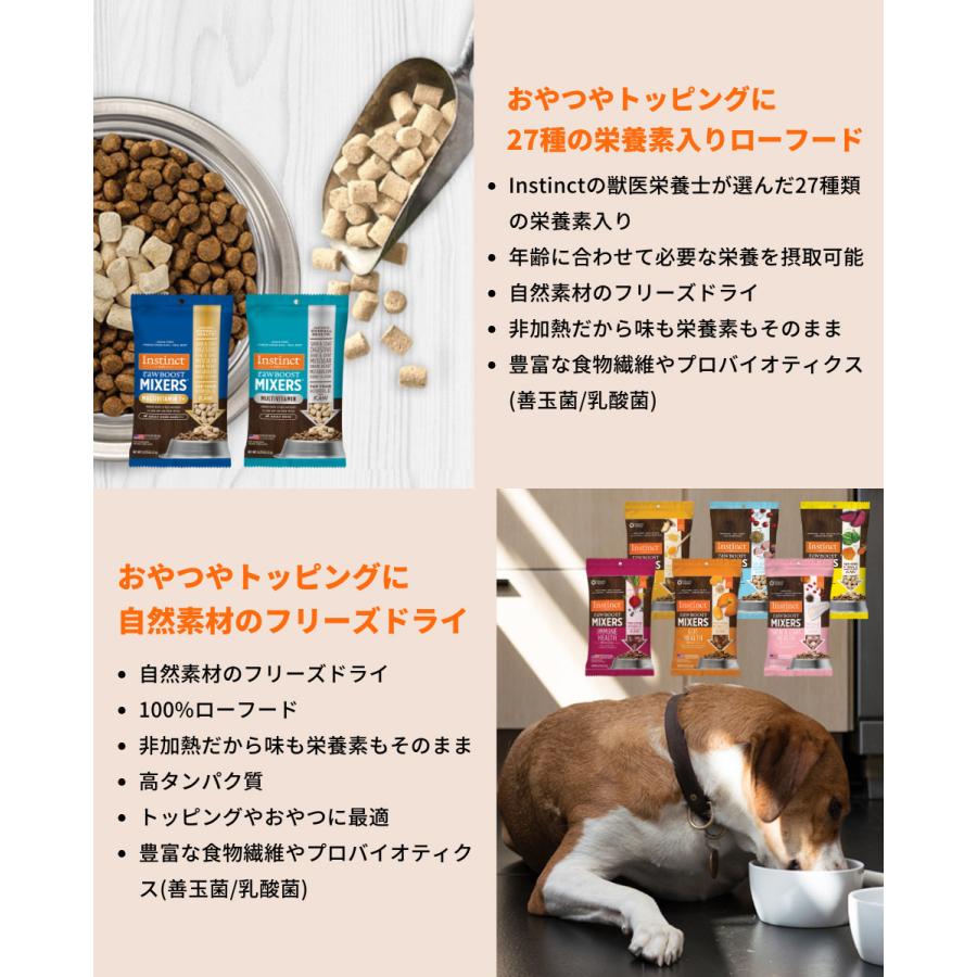 ペットフード ドッグフード フリーズドライ Instinct インスティンクト おやつ トッピング ガットヘルス 21g 正規品 犬用 犬 消化器サポート 高タンパク 乳酸菌 |  | 01