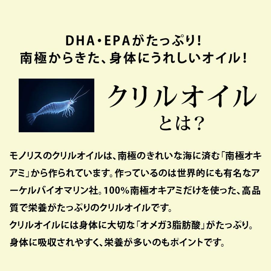 犬用 猫用 サプリメント 関節 腎臓 膝 目 心血管 クリルオイル 30粒 DHA EPA オメガ3脂肪酸 魚油 カプセル 爆買 | モノリス（ペット） | 02