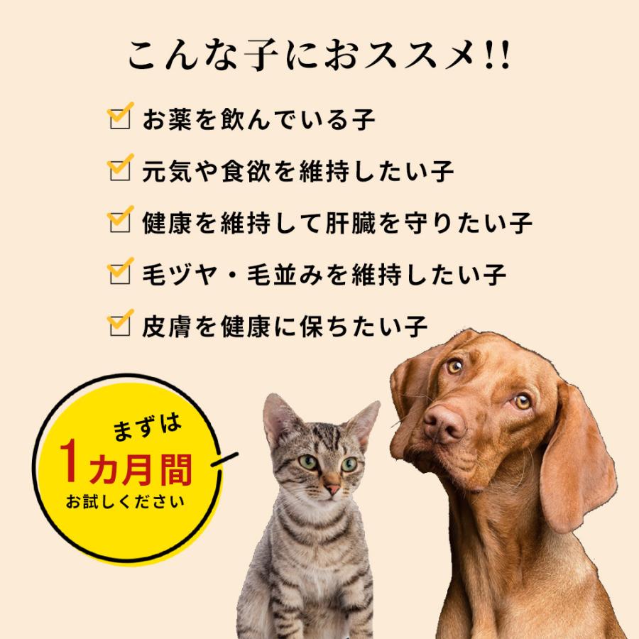 サプリ サプリメント 犬 猫 プラセンタ 肝臓 皮膚 の健康維持 肝臓ケア 肝臓サポート 併用化 毛並み 毛艶 ペット プラセンタ12000(5g)｜monolith-net｜03