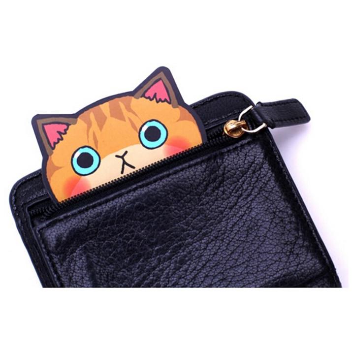 コンパクトミラー ネコフェイス ミラー 鏡 ネコちゃん 猫 ねこ 携帯