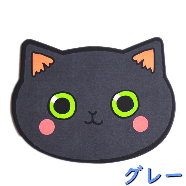 コンパクトミラー ネコフェイス ミラー 鏡 ネコちゃん 猫 ねこ 携帯