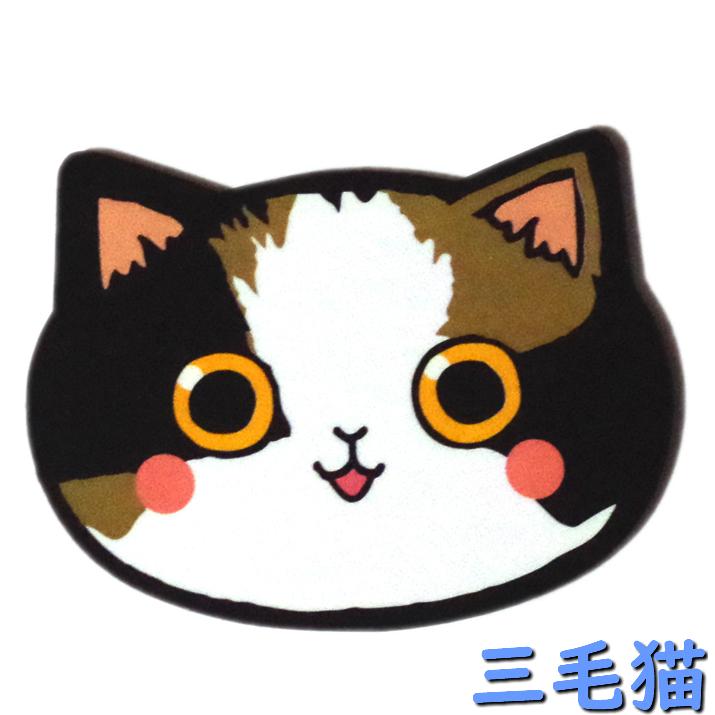 コンパクトミラー ネコフェイス ミラー 鏡 ネコちゃん 猫 ねこ 携帯